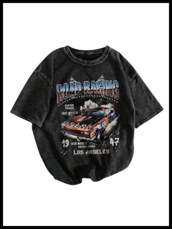 Other - Men's Graphic Vintage Oversized Short Sleeve Tee Shirt